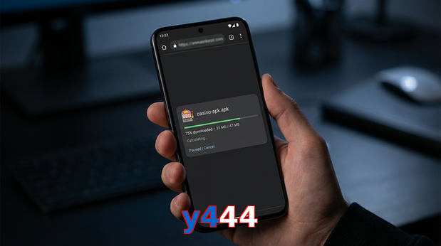 Main screen of Y444 apk page for PK players